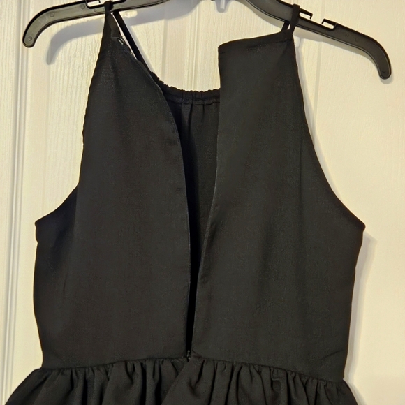 English Factory Black Sleeveless Peplum Mini Dress Size Large NWOT - Picture 7 of 7